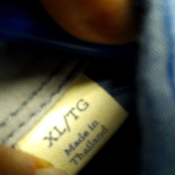 Cutter & Buck Men's XL Short Sleeve Button Down Cotton Blue Striped Shirt - Picture 4 of 8